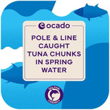 Ocado Pole & Line Caught Tuna Chunks in Spring Water 4 x 160g