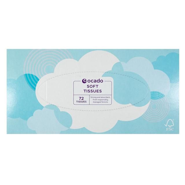 Ocado Regular Soft Tissues 72 per pack