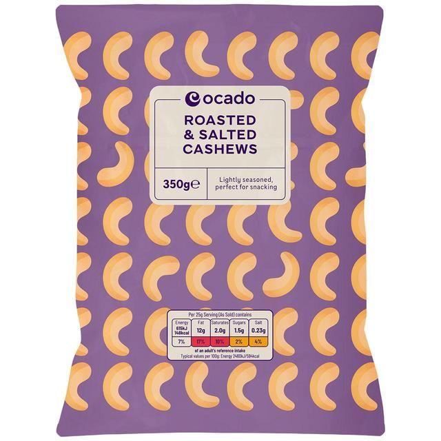 Ocado Roasted & Salted Cashews 350g