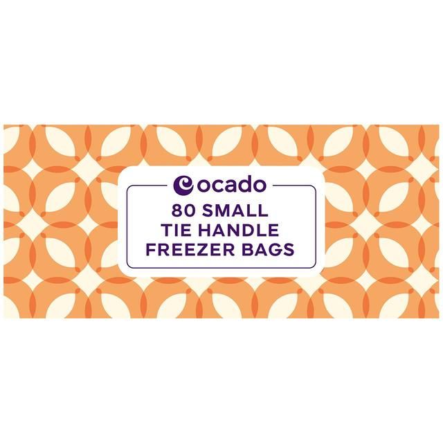 Ocado Small Tie Handle Freezer Bags 80 per pack