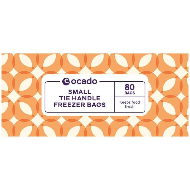 Ocado Small Tie Handle Freezer Bags 80 per pack