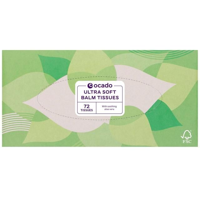 Ocado Ultra Soft Balm Tissues 72 per pack