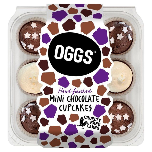 OGGS Mini Chocolate Cupcakes 9 per pack
