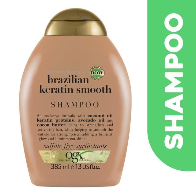 OGX Ever Straightening+ Brazilian Keratin Smooth pH Balanced Shampoo 385ml