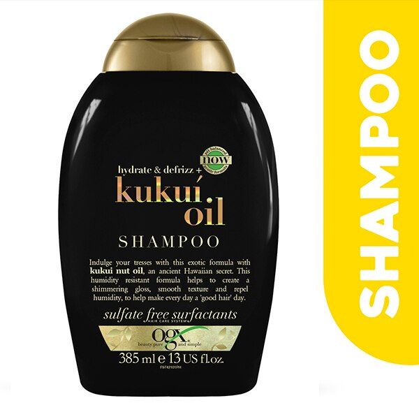 OGX Hydrate & Defrizz+ Kukui Oil pH Balanced Shampoo 385ml