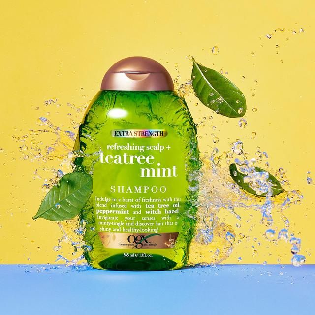 OGX Refreshing Scalp+ Teatree Mint Extra Strength Shampoo 385ml
