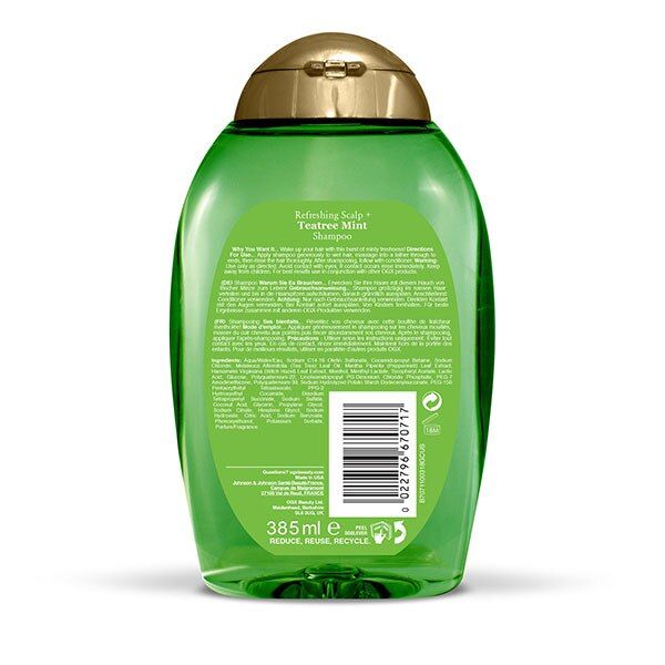 OGX Refreshing Scalp+ Teatree Mint Shampoo 385ml