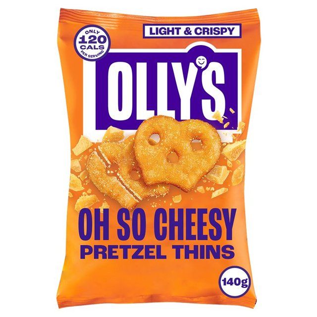 Olly's Pretzel Thins - Oh So Cheesy 140g