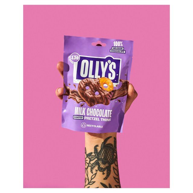 Olly's Pretzel Thins - Salted Milk Chocolate 90g