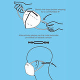 Omnitex FFP2 Face Mask - Black 20pk (Individually Packed)