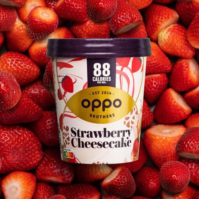 Oppo Brothers Strawberry Cheesecake Ice Cream 475ml