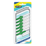 OPTIM Interdental Brushes 0.8mm Green 6 per pack