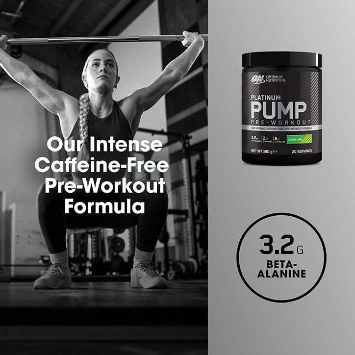 Optimum Nutrition Platinum Pump Pre-workout Blue Raspberry 380g
