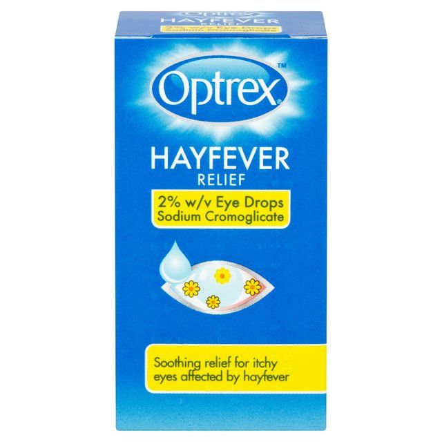 Optrex Hayfever Relief Eye Drops Itchy Eyes 2% w/v 10ml