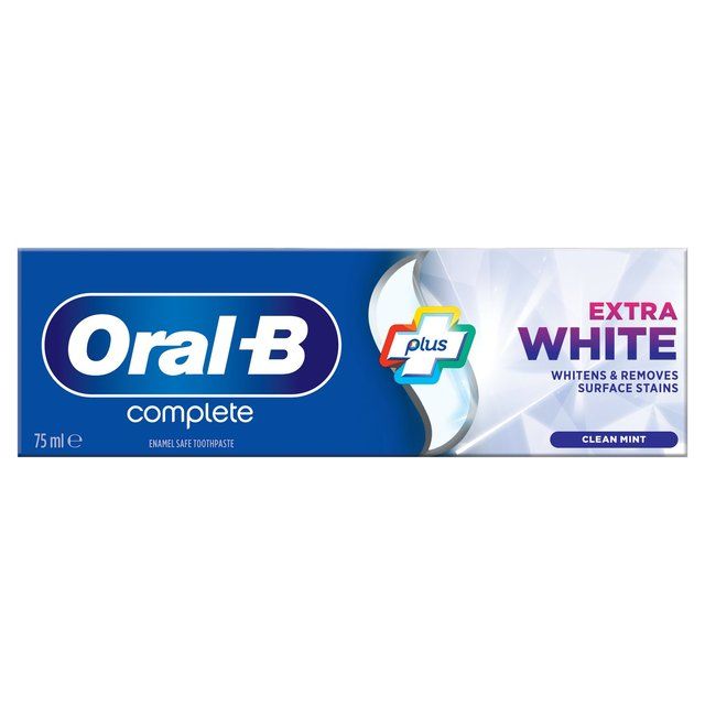 Oral-B Complete Plus Extra White Cool Mint Toothpaste 75ml