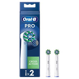 Oral-B CrossAction Toothbrush Heads - White 2 per pack