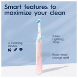 Oral-B iO3 Blush Pink Electric Toothbrush with Travel Case