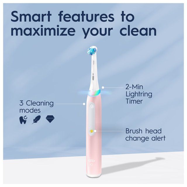 Oral-B iO3 Pink Electric Toothbrush + Travel Case
