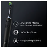 Oral B Vitality Pro Black Electric Toothbrush Designed By Braun