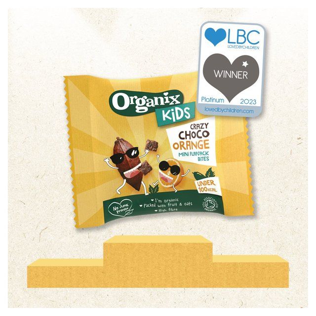 Organix KIDS Crazy Choco Orange Mini Organic Flapjack Bites 4 x 23g