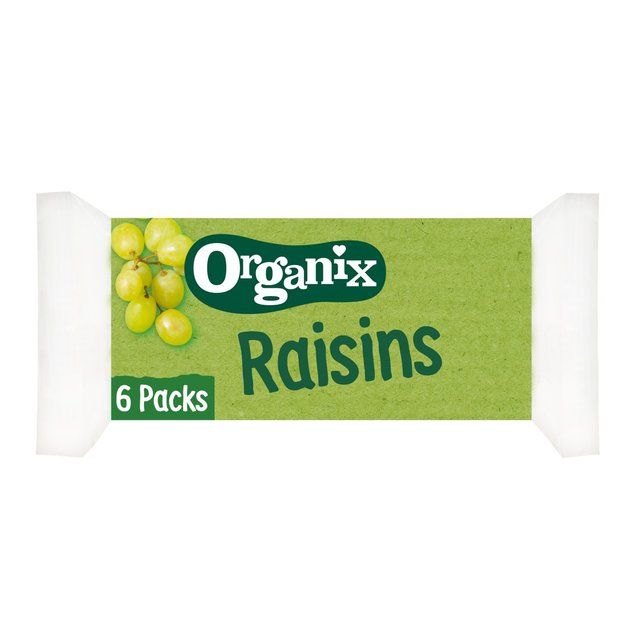 Organix Mini Organic Raisin Snack Boxes 12 mths+ Multipack 6 x 14g