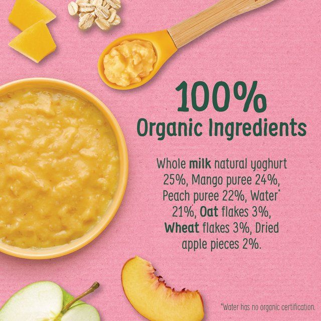 Organix Tropical Sunshine Bowl With Yoghurt Mango & Oats Toddler Food 120g