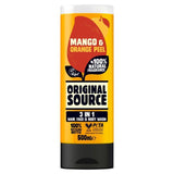 Original Source Mango & Orange Peel 3 in 1 Hair Face and Body Wash for Men 500ml