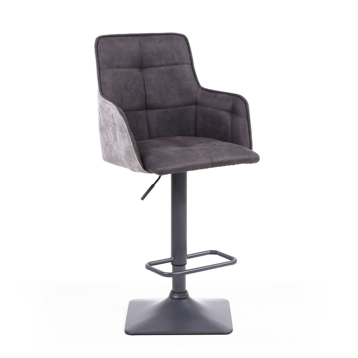 Orion Dark Grey Fabric Bar Stool, 2 Pack