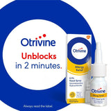 Otrivine Allergy Hayfever & Blocked Nose Relief Nasal Spray 10ml