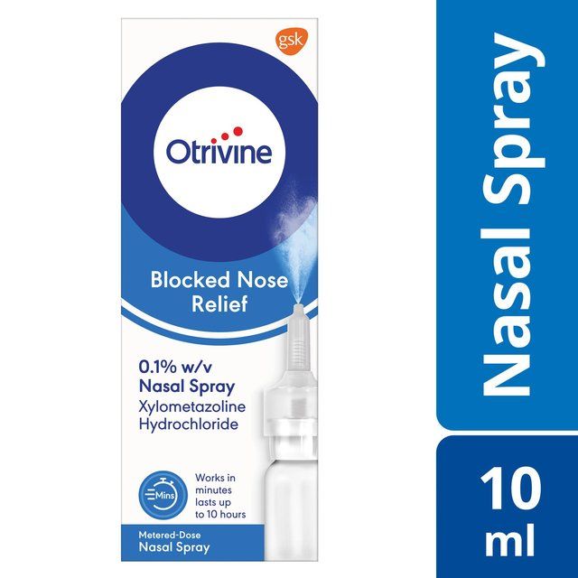 Otrivine Blocked Nose & Congestion Relief Nasal Spray 10ml