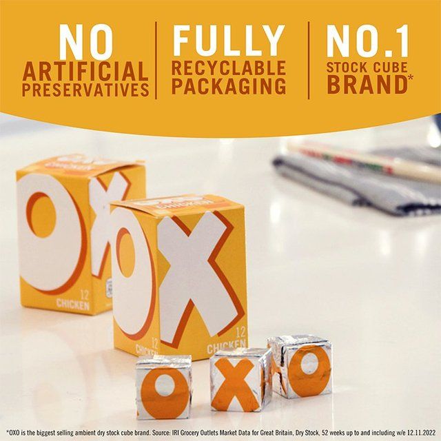Oxo 12 Chicken Stock Cubes 71g