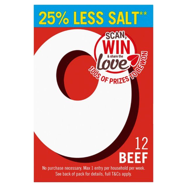 Oxo 12 Reduced Salt Beef Stock Cubes 71g