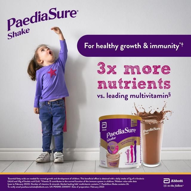 PaediaSure Shake Chocolate Nutritional Supplement Powder 1-10 Yrs 400g