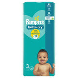 Pampers Baby-Dry Nappies Size 3 (6-10kg) Essential Pack 50 per pack