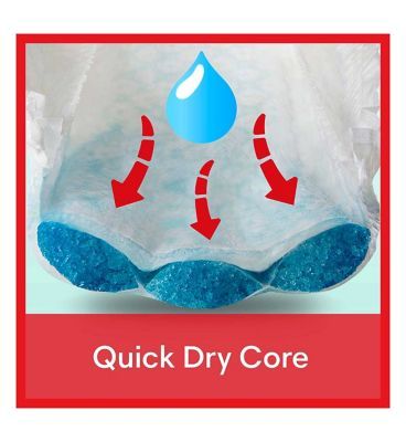 Pampers Baby-Dry Nappy Pants Size 3, 44 Nappies, 6kg-11kg, Essential Pack