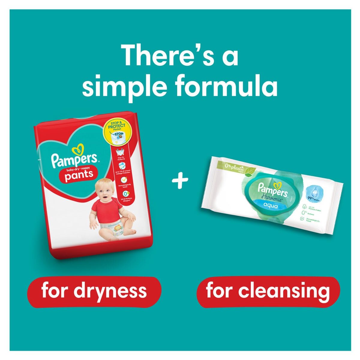 Pampers Baby Dry Pants Size 5, 2 x 64 Pack