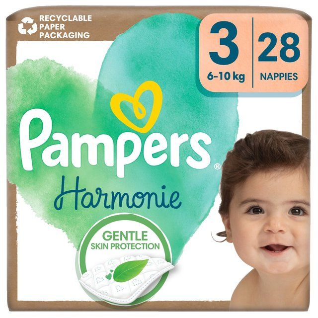 Pampers Harmonie Nappies Size 3 Essential Pack 28 per pack
