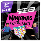Pampers Ninjamas Pyjama Pants Girls 10 Pyjama Pants 4-7 Years 17-30kg 10 per pack