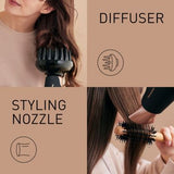 Panasonic EH-NA9J Advanced Folding Hair Dryer with Diffuser, Nanoe & Double Mineral Technology