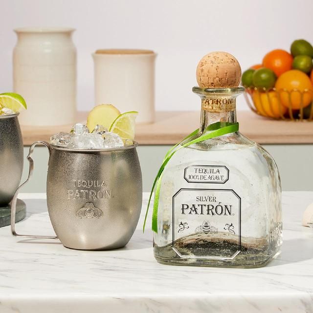 Patron Silver Tequila Mule Mugs Gift Pack 70cl
