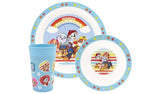 Paw Patrol Kids Plastic Dinner Set - Blue