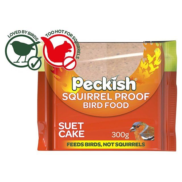 Peckish Squirrel Proof Suet Cake For Wild Birds 300g