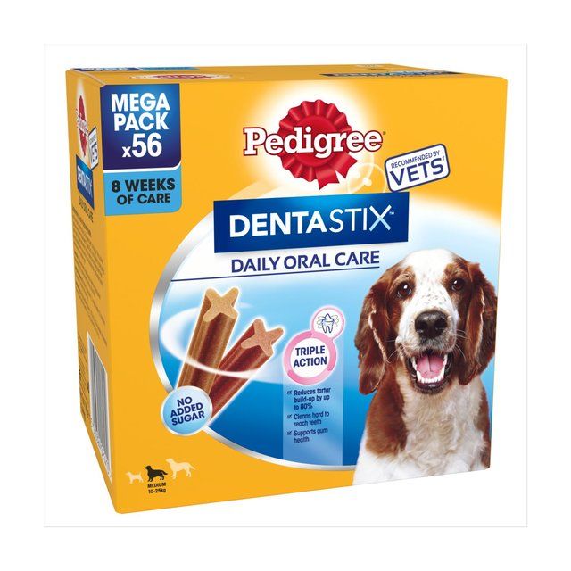 Pedigree Dentastix Daily Adult Medium Dog Treats Dental Sticks 56 x 26g