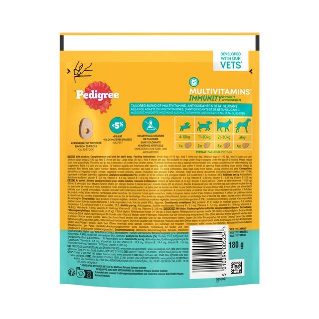 Pedigree Treat Dog Multivitamins Adult Immune 180g