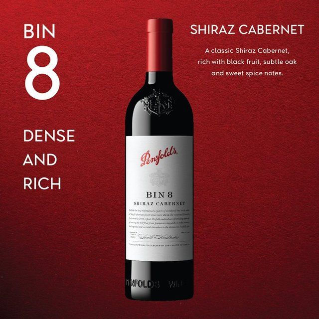 Penfolds Bin 8 Cabernet Shiraz 75cl