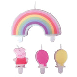 Peppa Pig Birthday Candles 4 per pack