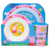 Peppa Pig Perfect Day 3 Piece PP Tableware Set