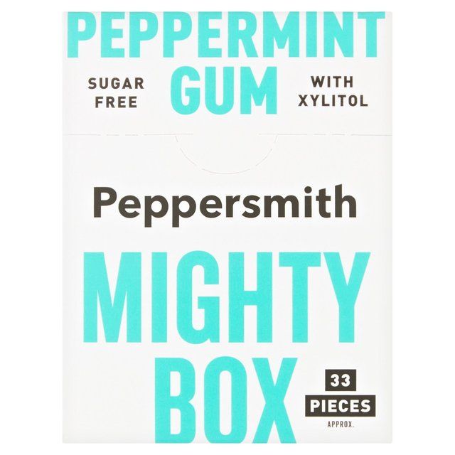 Peppersmith 100% Xylitol Mighty Box Peppermint Gum 50g