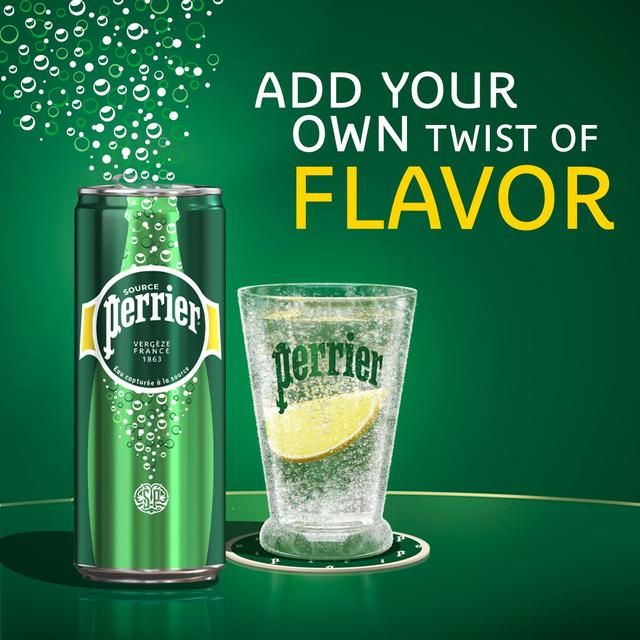 Perrier Sparkling Natural Mineral Water Fridgepack Cans 10 x 250ml
