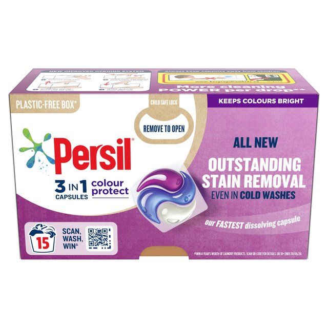 Persil 3 in 1 Laundry Washing Capsules Colour 15 per pack